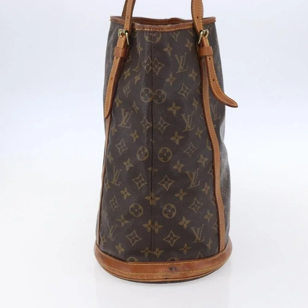 Authentic LOUIS VUITTON Monogram Bucket PM Shoulder Bag M42238 LV - Picture 11 of 16
